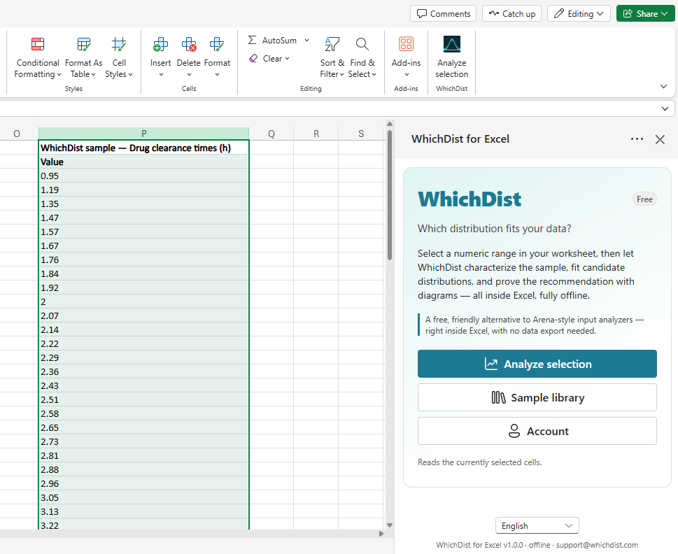 WhichDist for Excel artık Microsoft tarafından onaylandı ve Microsoft Marketplace üzerinden 242 ülkede indirilebiliyor....