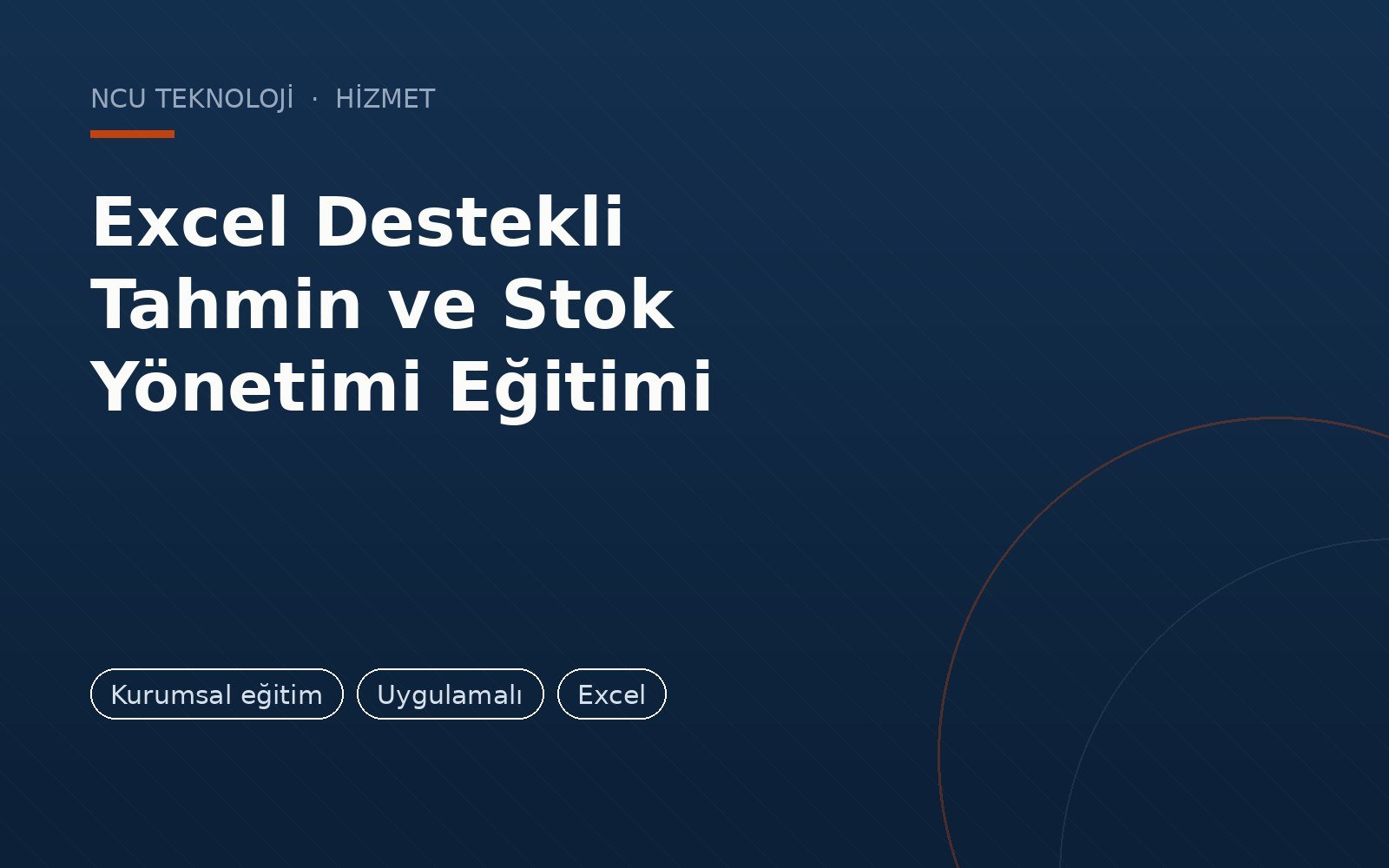 Excel Destekli İleri Düzey Tahmin ve Stok Yönetimi Eğitimi